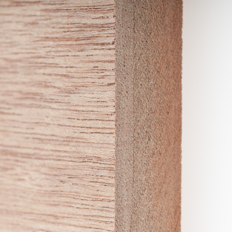 Dřevěná fasáda DARK RED MERANTI, hoblované prkno 18x140 mm