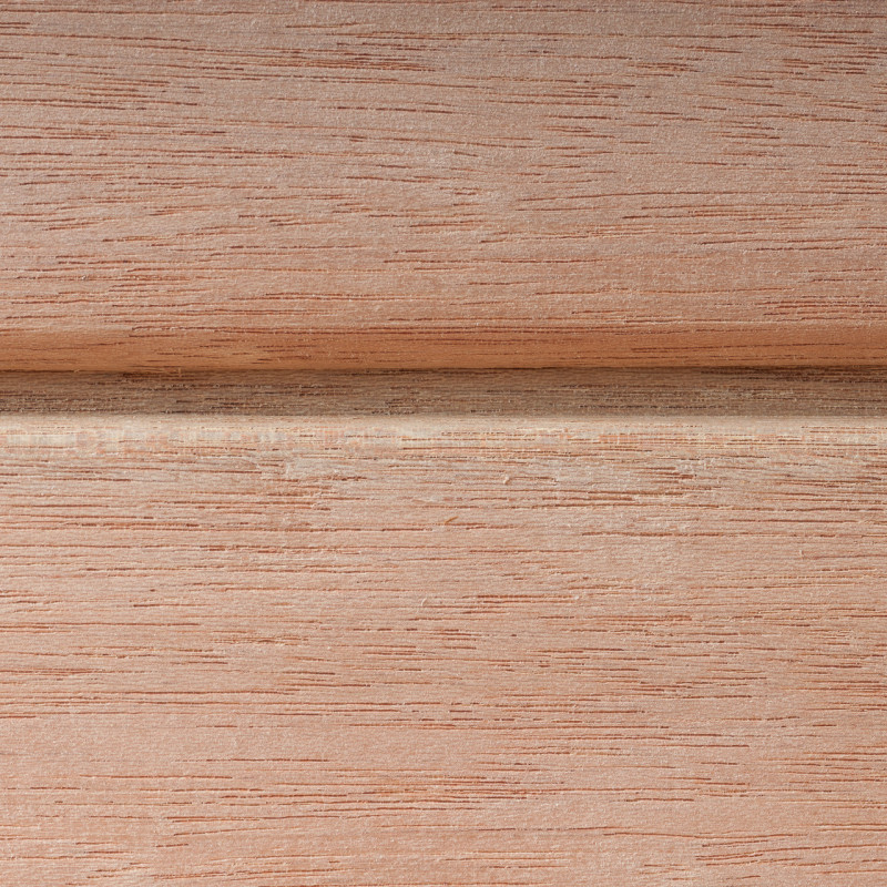 Dřevěná fasáda DARK RED MERANTI, softline profil 16x120 mm