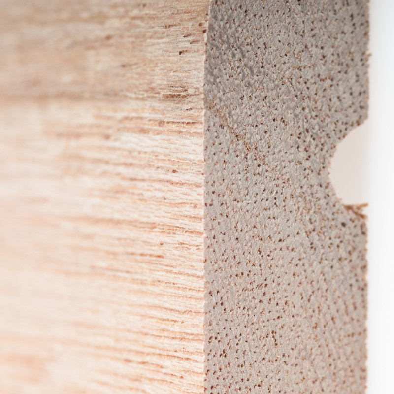 Dřevěná fasáda DARK RED MERANTI, softline profil 16x120 mm