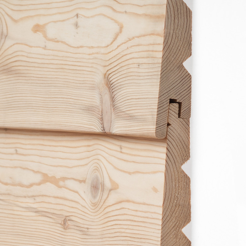 Dřevěná fasáda SIBIŘSKÝ MODŘÍN, cono profil 26x144 mm