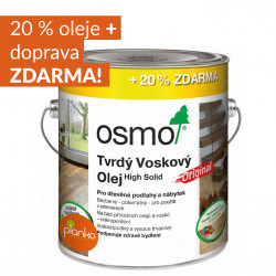 OSMO Tvrdý voskový olej ORIGINAL akce 20% ZDARMA!