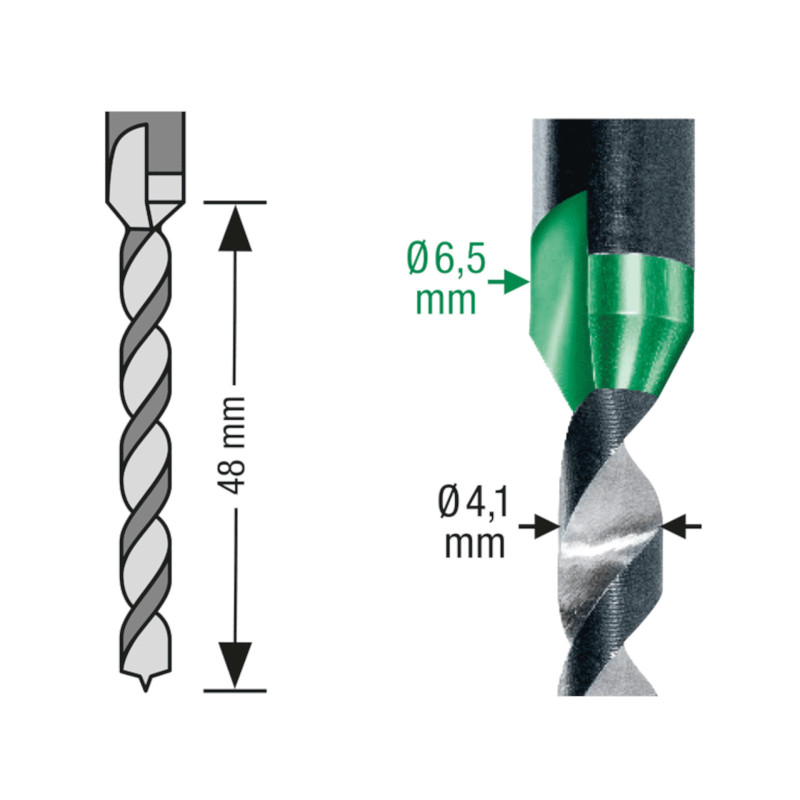 SPAX - stupňovitý vrták pro přesné zahloubení