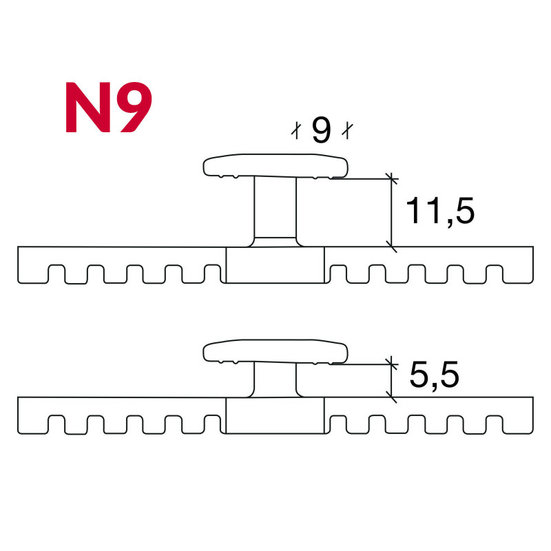 Terraflex - skrytý spoj terasových desek, 120ks
