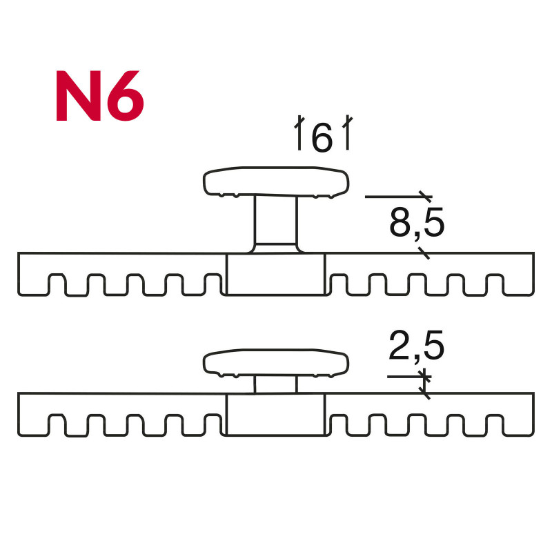 Terraflex - skrytý spoj terasových desek, 120ks