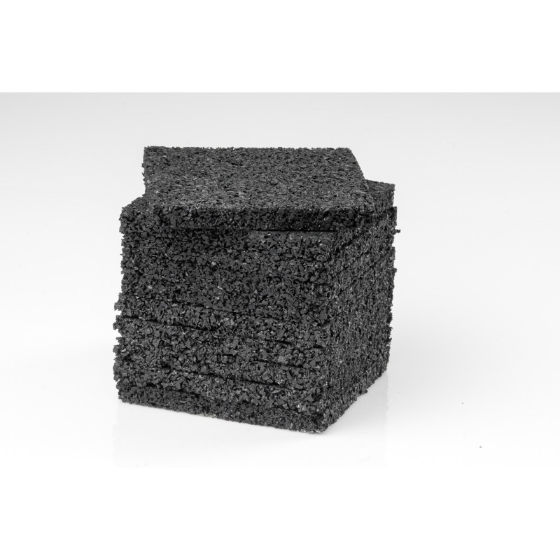 Pryžová podložka pod terasu, 100x100 mm