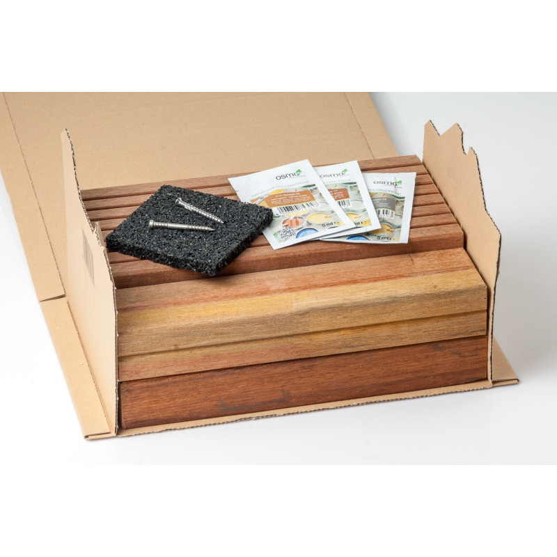 Vzorník terasových desek - bangkirai, bukit, garapa, kempas + vzorky olejů OSMO Vzorník terasových desek - bangkirai, bukit, garapa, kempas + vzorky olejů OSMO