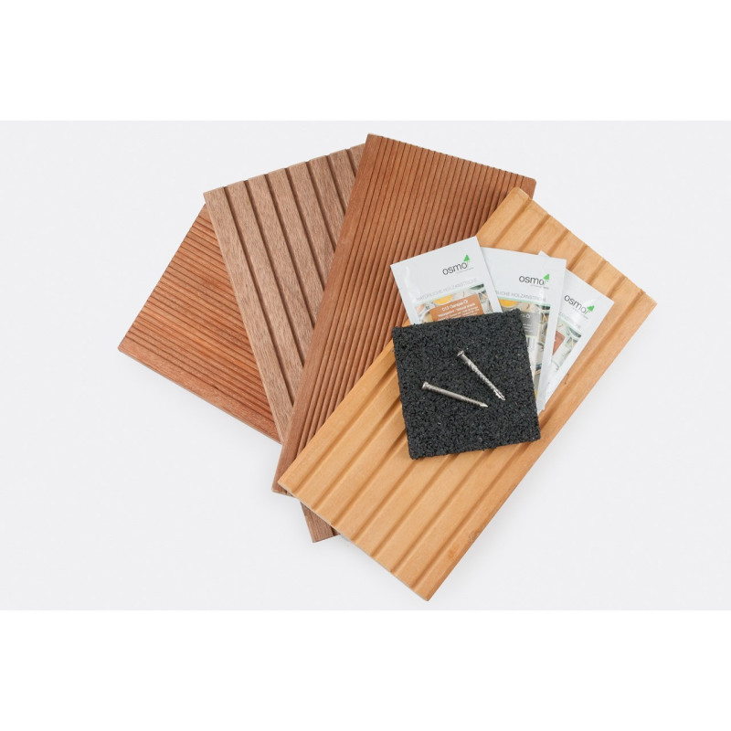 Vzorník terasových desek - bangkirai, bukit, garapa, kempas + vzorky olejů OSMO Vzorník terasových desek - bangkirai, bukit, garapa, kempas + vzorky olejů OSMO